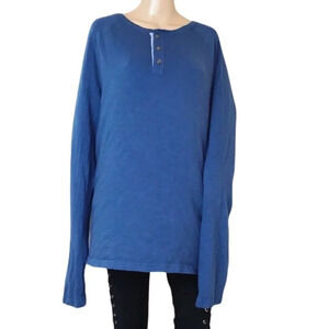 Prince & Fox Henley Blue Shirt